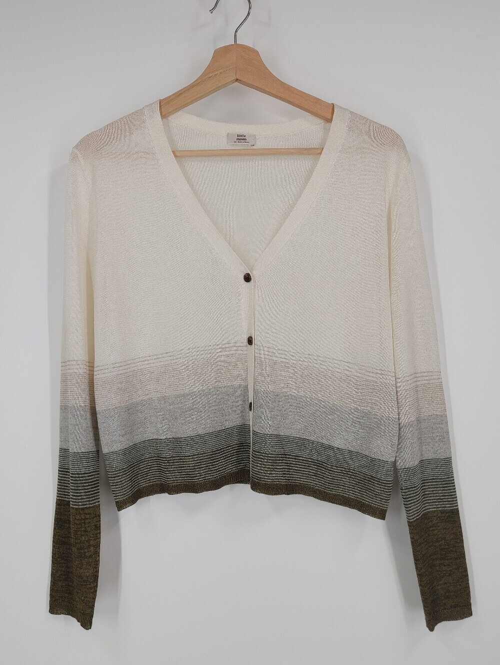 Little Moon Ombre Knit Cropped Cardigan